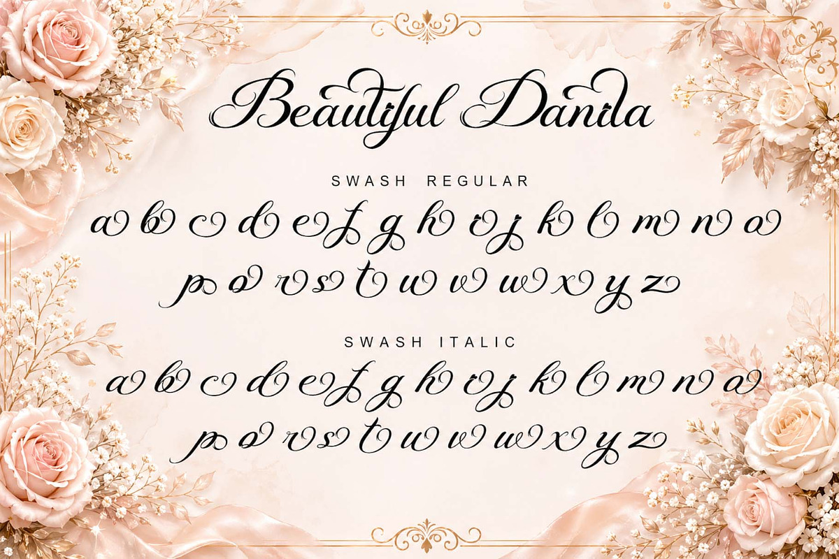 Beautiful Danila, a Handwritten Font by Yoga Letter (Photo 11 of 11)