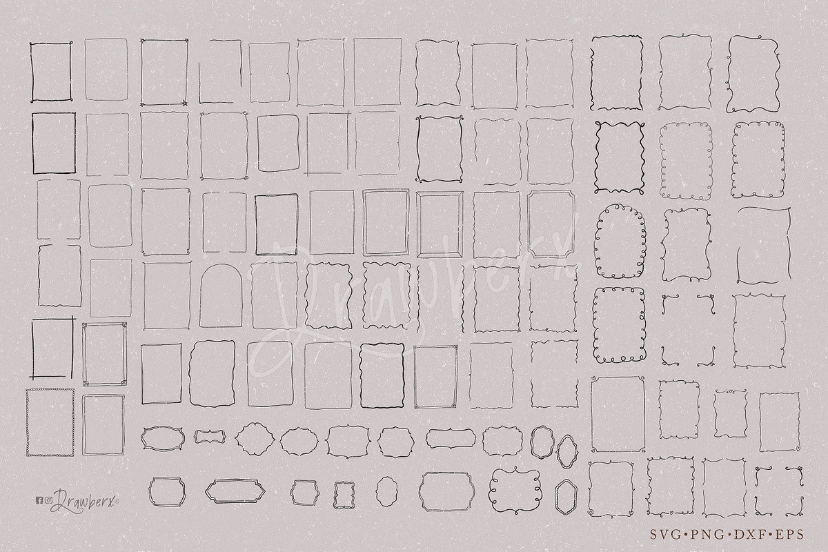 Whimsical Hand Drawn Frames art 009, a Graphic by Drawberx (Photo 10 of 13)
