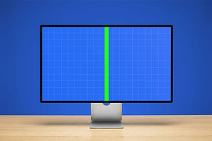 iMac Display PSD Mockup, a Mac Mockup by Templeste