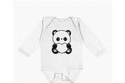 Cute Panda with Heart SVG | Kawaii V, an Illustration by TheHitShop (Thumbnail 9 of 10)