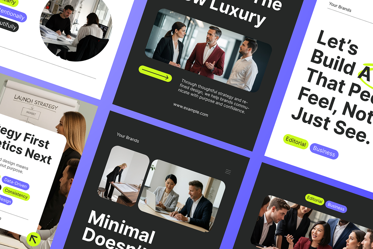 Editorial Business Instagram Post, a Social Media Template by Annora Studio (Photo 2 of 6)