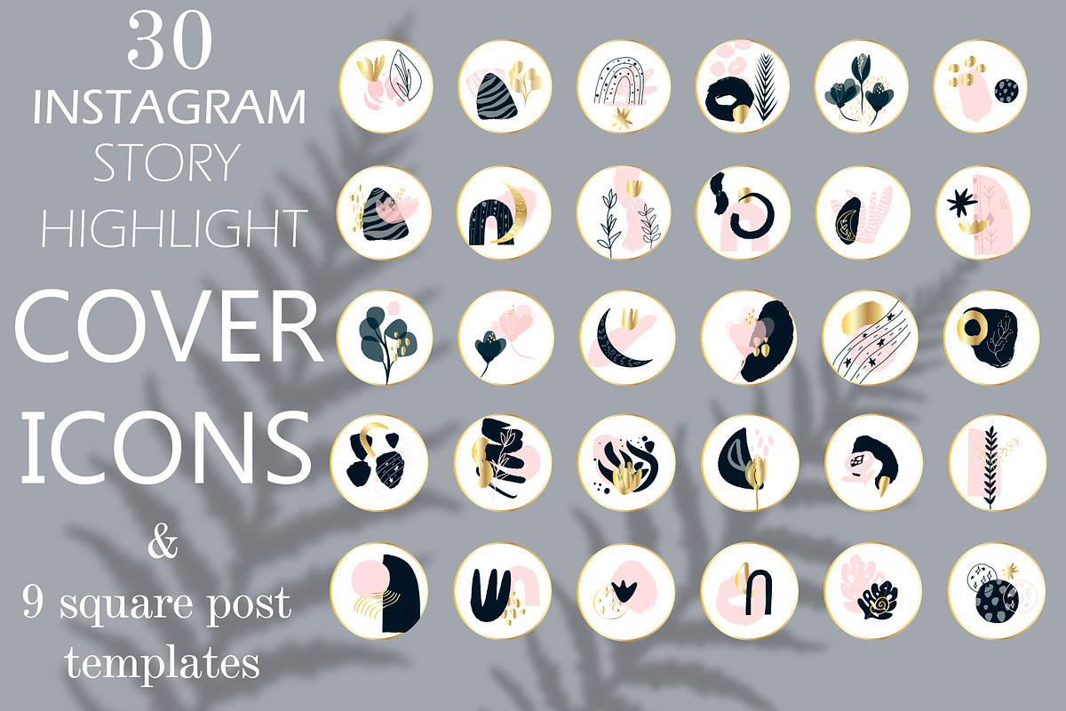 Highlight Instagram Cover Icons 30, a Social Media Template by NataLyaroArt (Photo 1 of 4)
