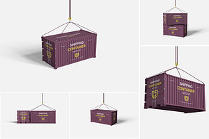 Shipping Container Mockup, an Advertising Mockup by Indah