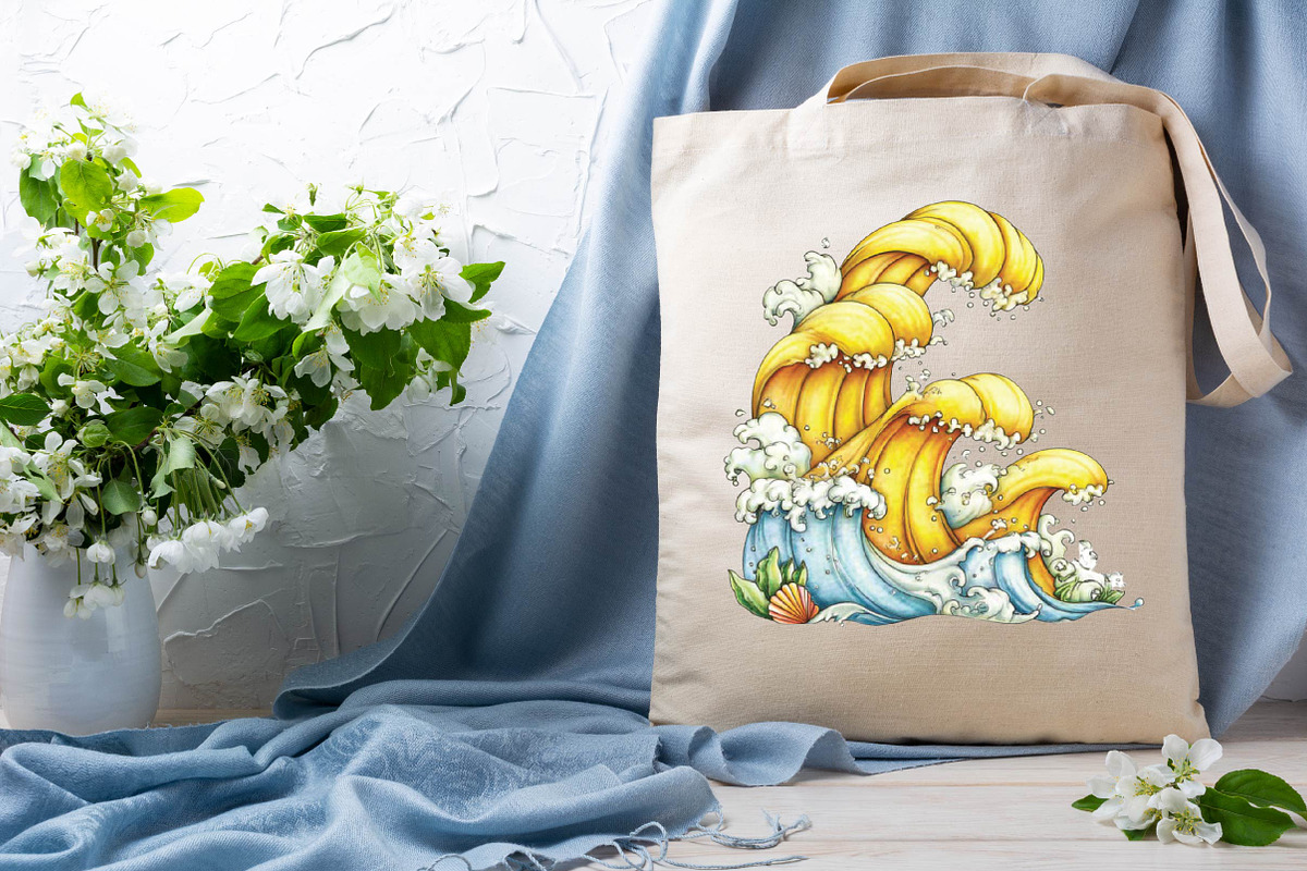Watercolor Cozy Yellow Summer Clipar, an Empty State Illustration by SVGArt (Photo 6 of 9)