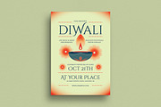 Green Modern Diwali Event Flyer, a Flyer Template by VectorVactory (Thumbnail 1 of 3)