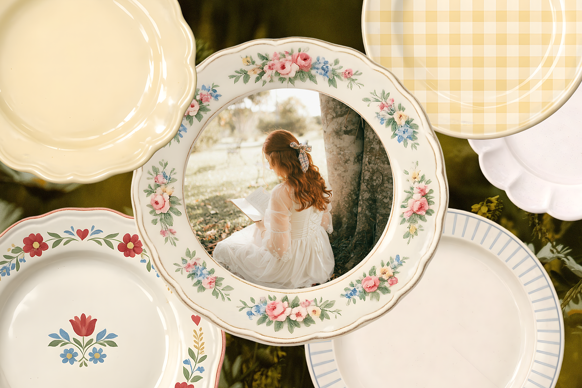 Porcelain Plates Frames Collage Kit, an Object Graphic by foxsong (Photo 6 of 6)