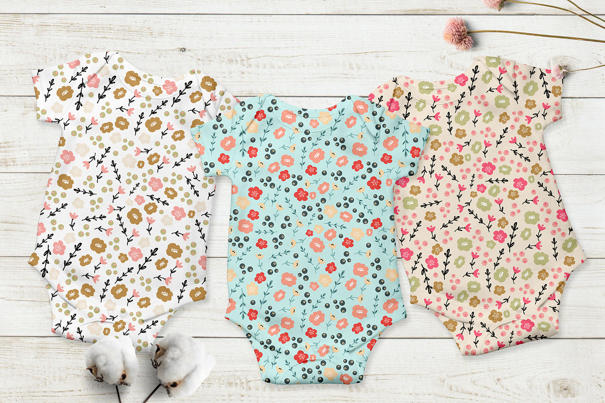 Ditsy flower pattern, a Pattern Graphic by Cozy pattern shop (Photo 2 of 10)