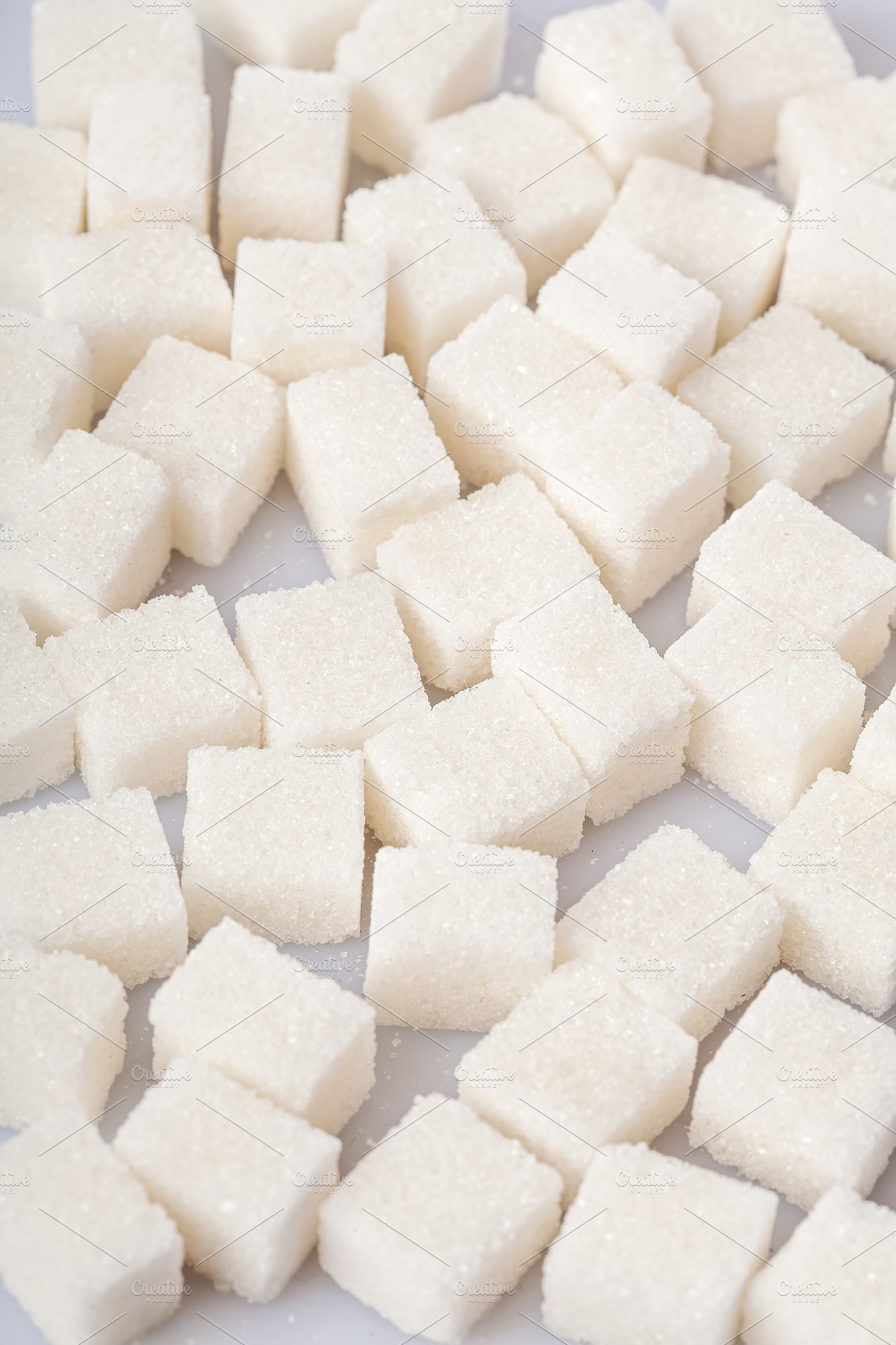 White Sweet Sugar Cubes Background Stock Photo Containing Background And Cane