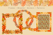 Oak&Acorn Harvest watercolor clipart, a Decorative Illustration by EL_SUHOVA (Thumbnail 2 of 14)