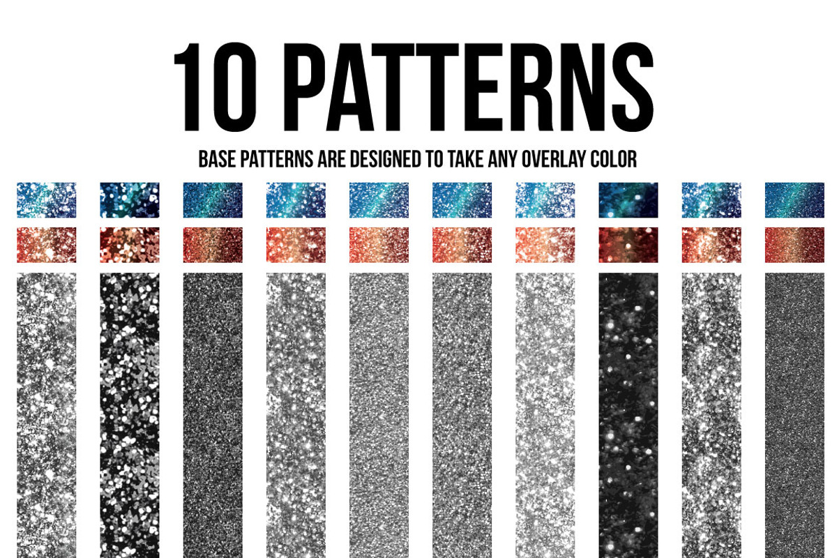 100% Vector Glitter Texture Patterns preview 2