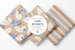 Lumi Berries Kids Seamless Patterns
