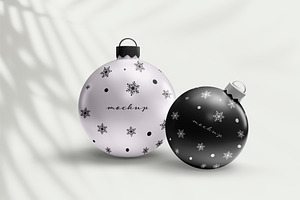 Christmas Ball Mockup