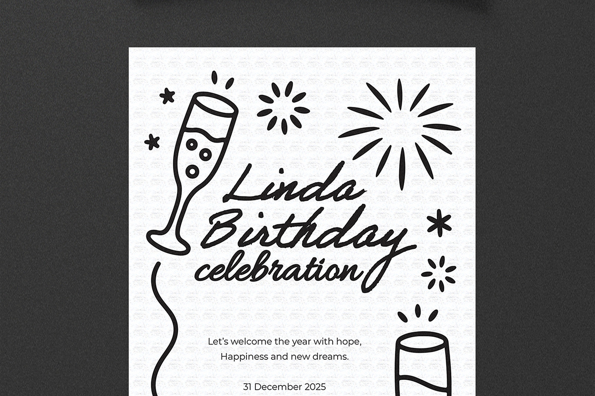 Birthday Celebration Flyer Template, a Flyer Template by MightyDesign (Photo 2 of 8)