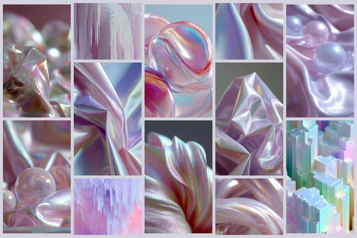 Silk, Crystals & Glitch Collection, an Abstract Photo by AI Petr Creative Agency (Photo 4 of 7)