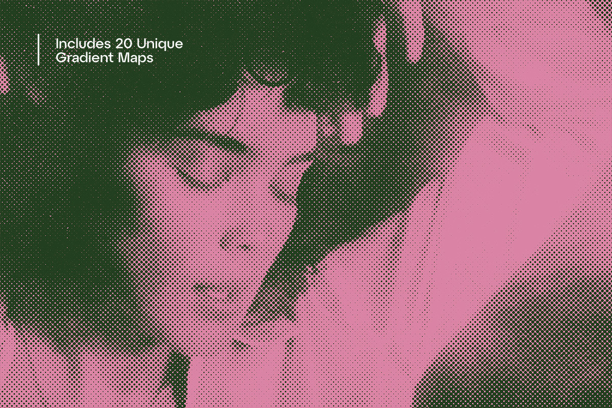 Halftoner - 5 Retro Halftone Effects, a Texture Graphic by Studio 2am (Photo 6 of 6)