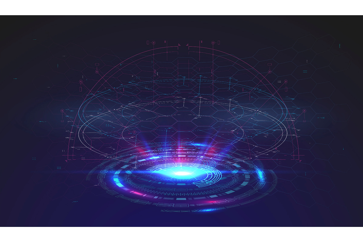 Abstract Futuristic Template, a Technology Illustration by Andrew_Derr (Photo 7 of 12)
