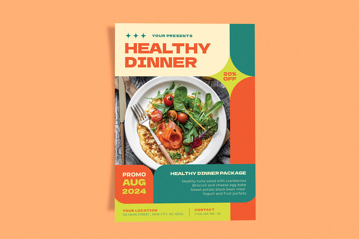 Healthy Food Promo, a Flyer Template by Me55enjah Design (Photo 2 of 4)