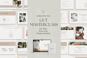 Gut Workshop Done-For-You Canva, a Presentation Template by Naturopath Hub