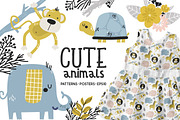 Cute Animals - Graphic Collection, an Animal Illustration by Sumacj (Thumbnail 1 of 8)