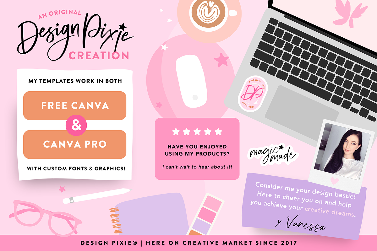 Enchanting Pinterest Templates, a Social Media Template by Design Pixie (Photo 6 of 6)
