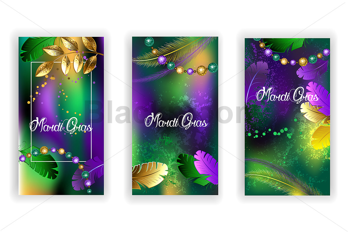 Mardi Gras flyers, a Background Graphic by blackmoon9