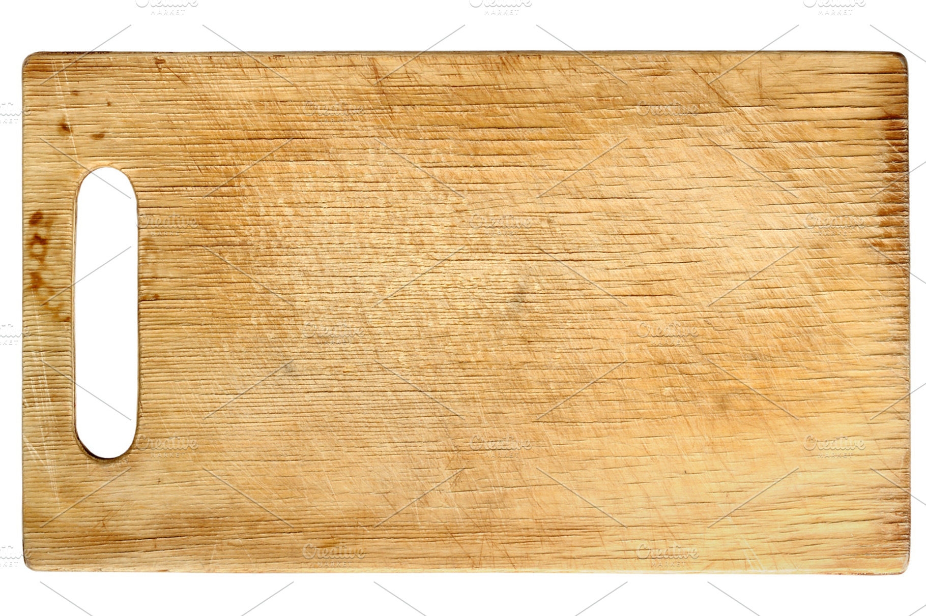 Used wooden chopping board