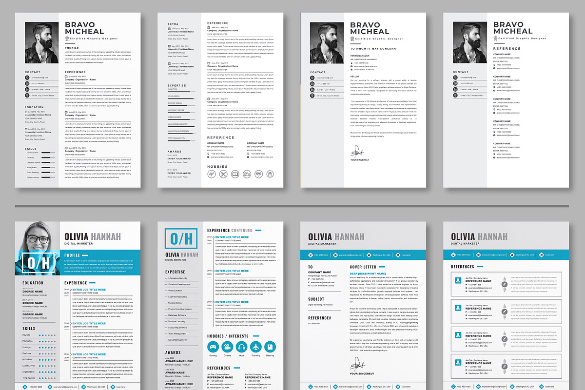 JOB WINNING RESUME - 50 TEMPLATES, a Resume Template by ResumeInventor (Photo 11 of 184)