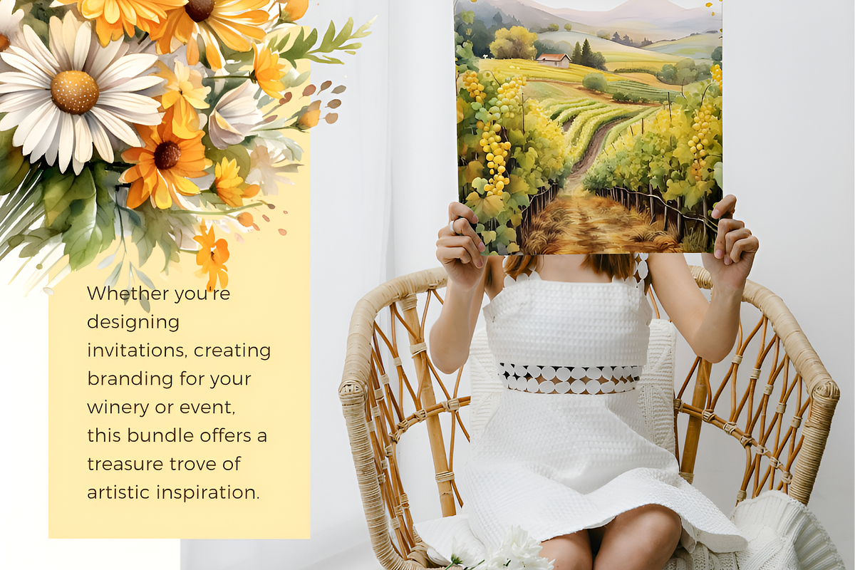 Vineyard Picnic Watercolor Clipart, a Food Illustration by foxsong (Photo 9 of 11)