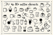 COFFEE LINE ART ILLUSTRATIONS, a Food Illustration by La Petite Line Art (Thumbnail 3 of 12)