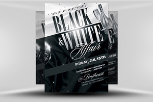 Black and White Flyer Template