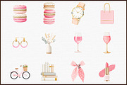 Stylish Watercolor Clipart Set, an Illustration by Sublimation Artist (Thumbnail 3 of 6)