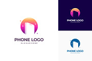 Phone Technology logo designs, a Branding & Logo Template by Lucky Creative (Thumbnail 1 of 4)