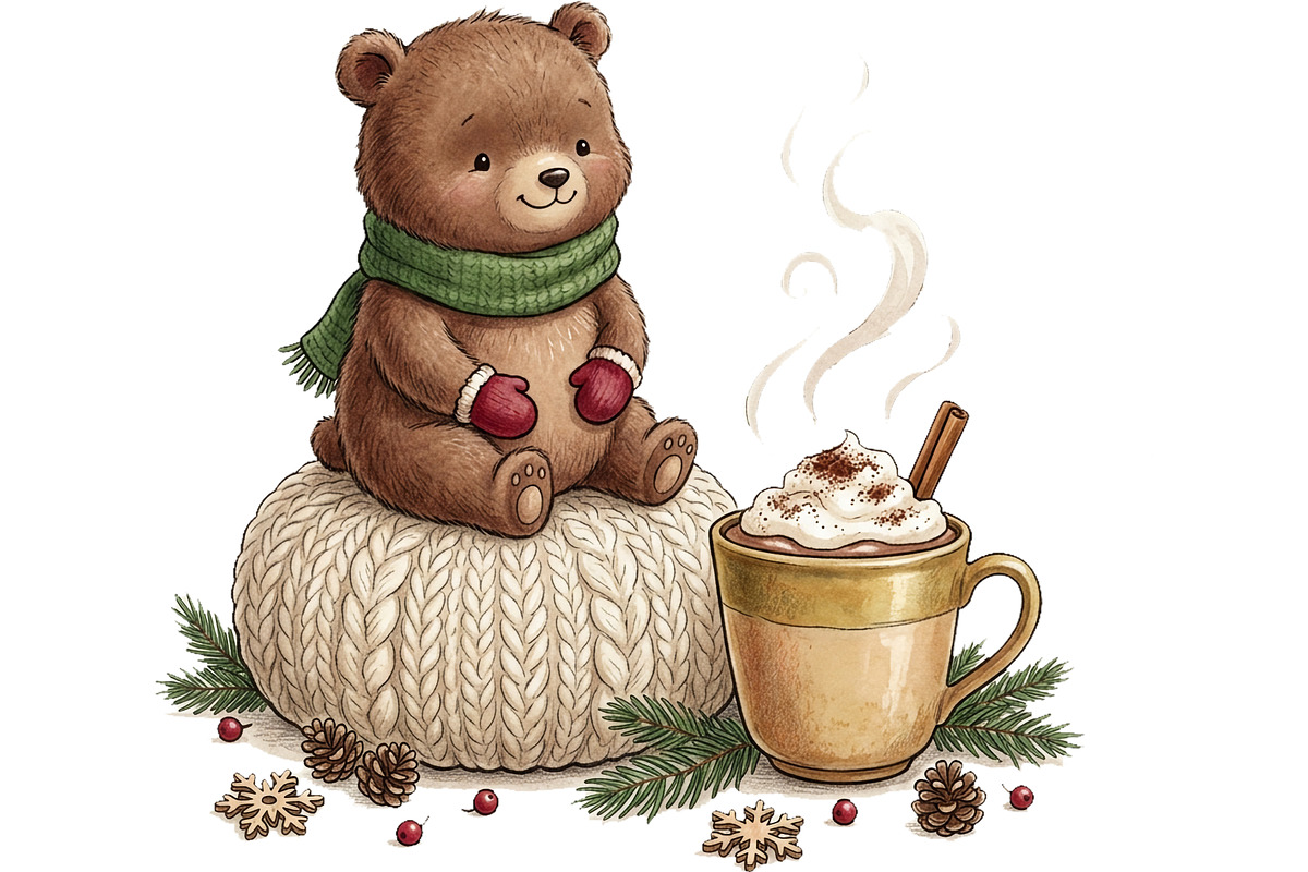 Cozy Winter Animals Clipart Bundle, an Animal Illustration by T-shirt Pond (Photo 11 of 26)