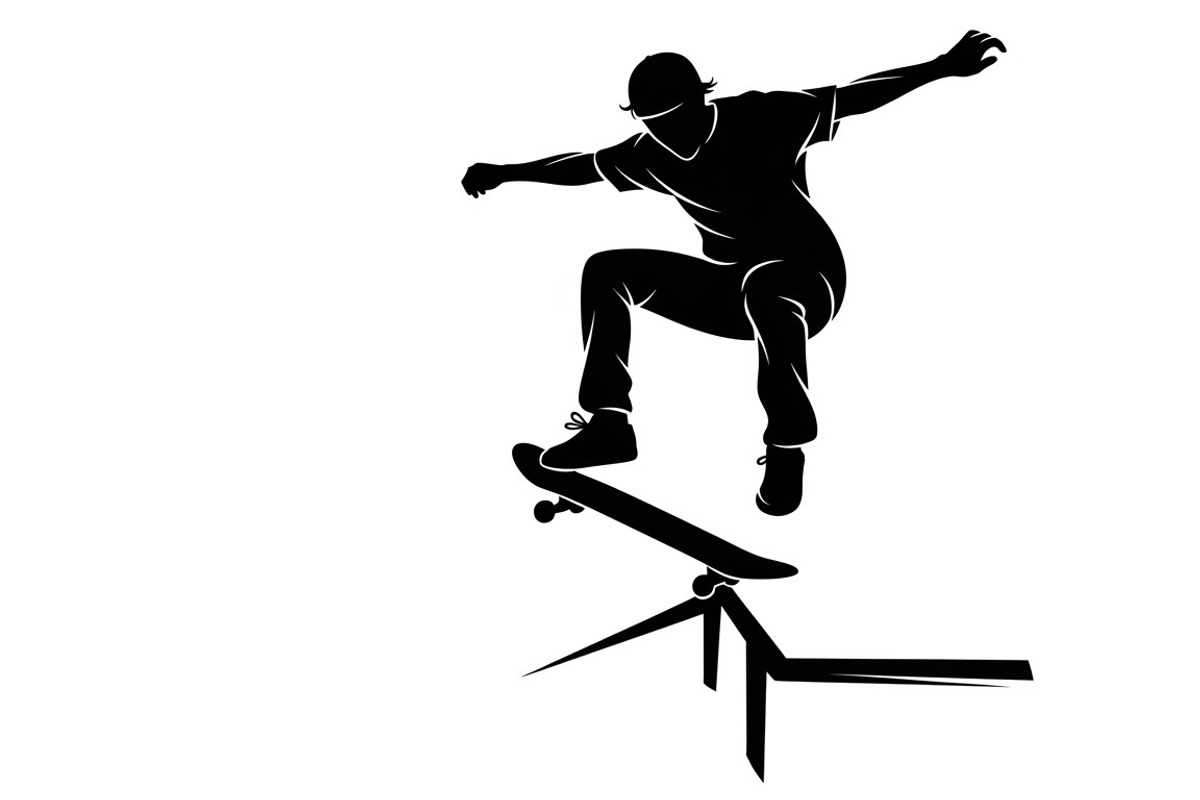 skateboard trick silhouettes showcas, an Illustration by Amazin_art (Photo 26 of 31)