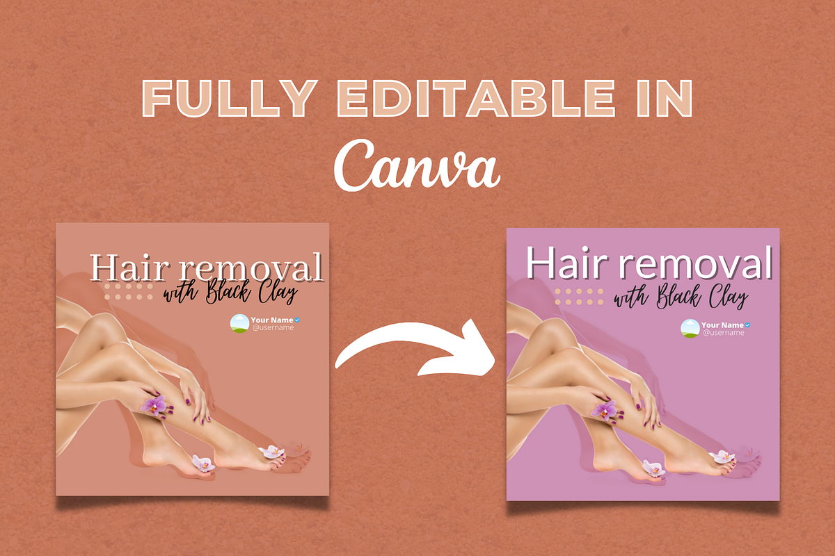 Body Waxing Canva Templates Bundle, a Social Media Template by Canvagator (Photo 3 of 3)