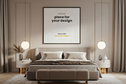 Bedroom Poster Mockups, a Product Mockup by Luuqas Design (Thumbnail 1 of 8)