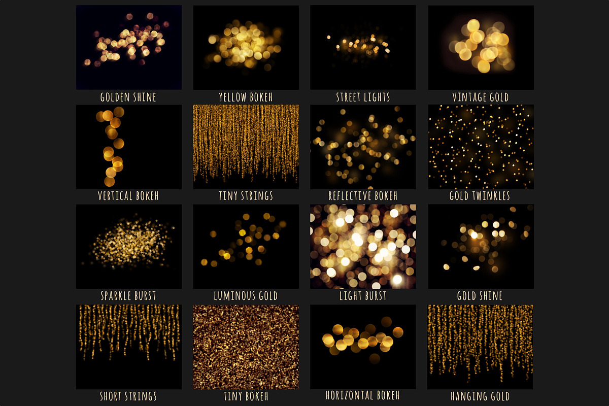 Gold bokeh overlays, an Object Graphic by Paper Farms (Photo 7 of 9)