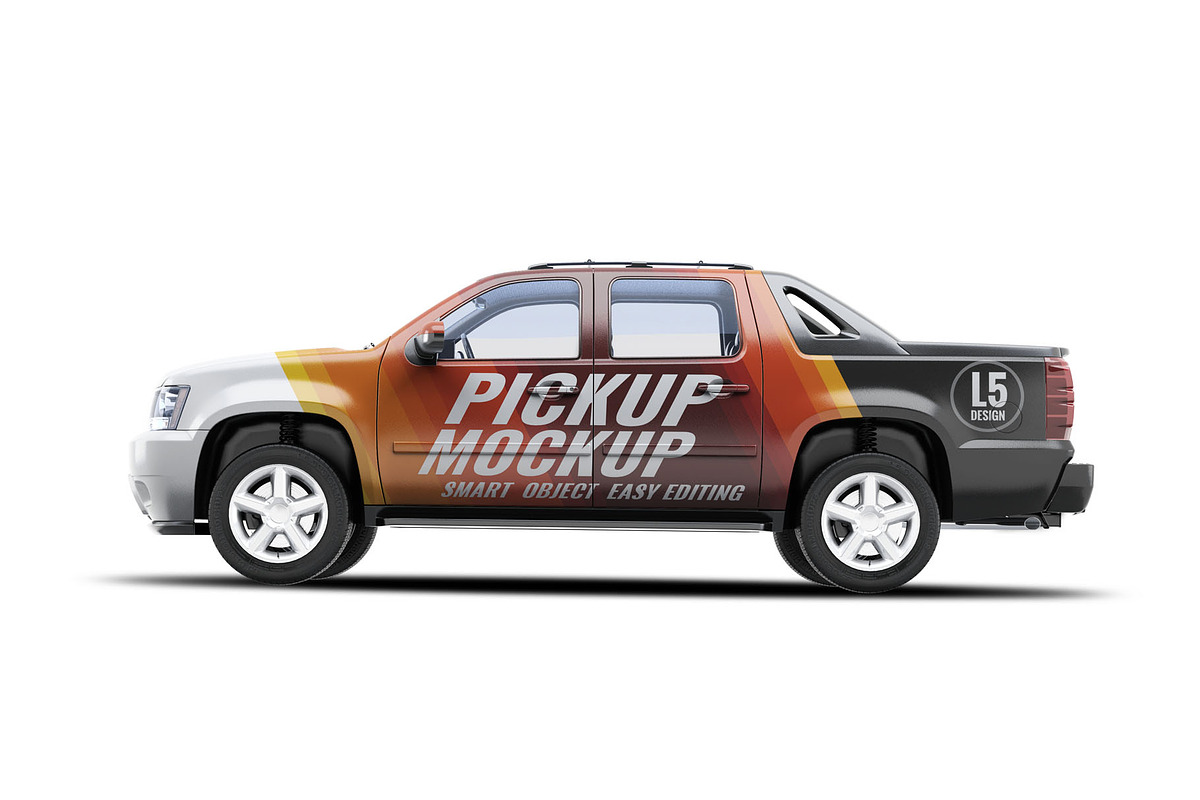 4X4 Pickup Truck Mockup, an Advertising Mockup by Xtrahive (Photo 2 of 2)