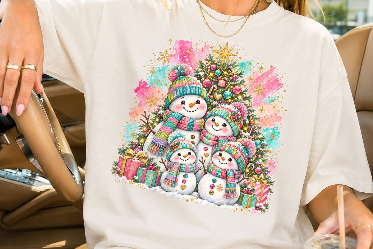 Snowman Family Christmas Sublimation, a Person Illustration by Rose Art (Photo 2 of 4)