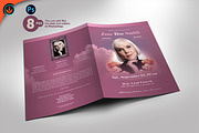Funeral Program Photoshop Template, a Brochure Template by SeraphimChris (Thumbnail 1 of 7)