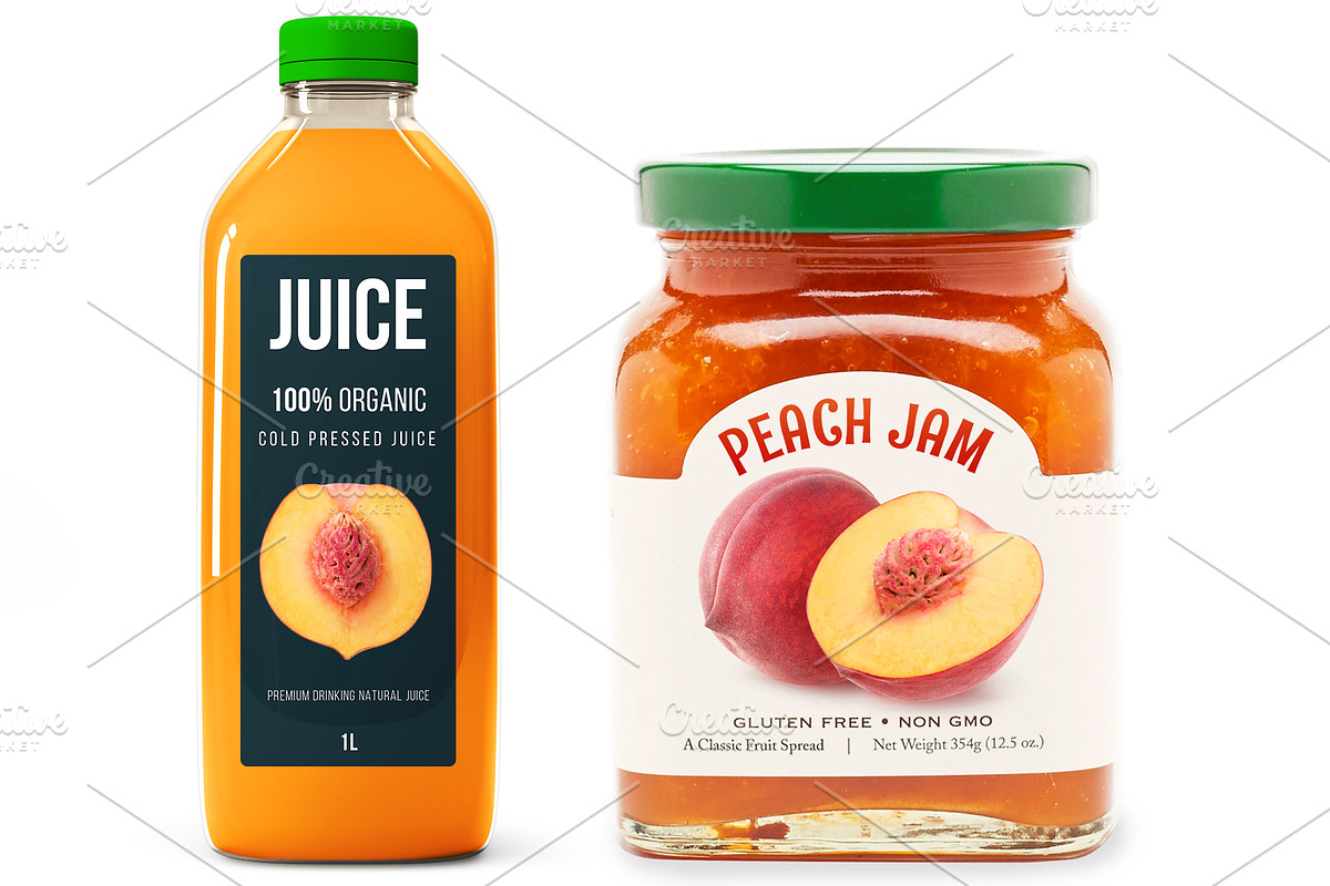 Cut peaches, an Object Graphic by Fruits+Veggies (Photo 6 of 6)