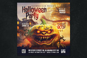2 Halloween Flyer Template, a Flyer Template by Tarommir (Thumbnail 2 of 7)