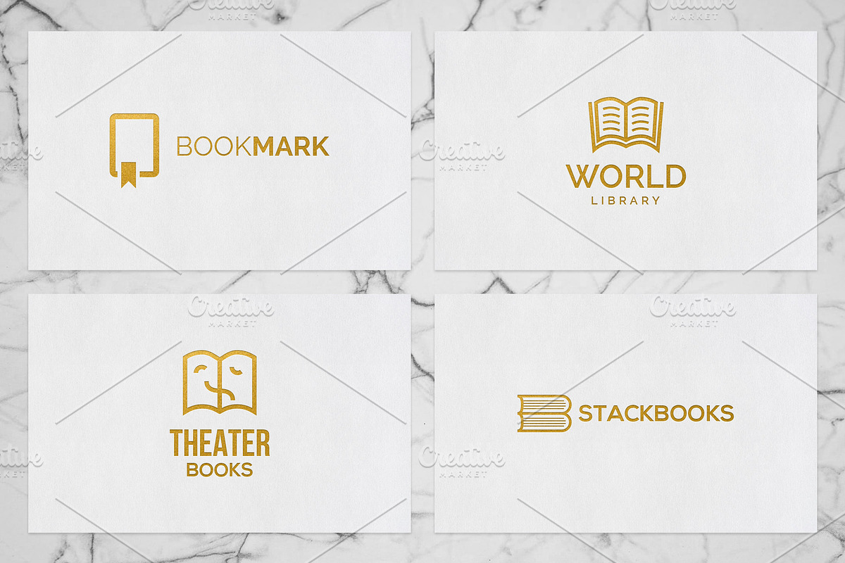 Books & Magazine Logos Pack, a Branding & Logo Template by MockUpgrade (Photo 5 of 8)