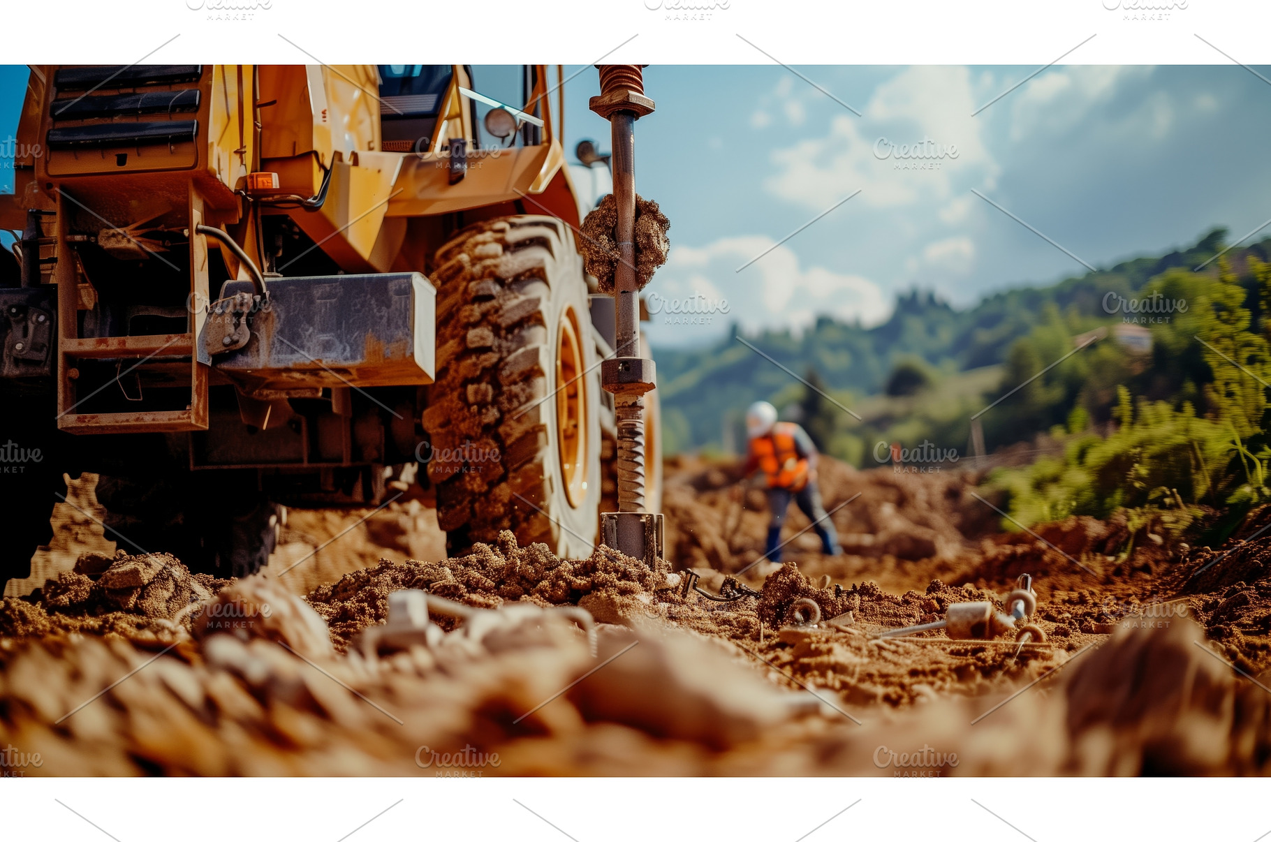 Construction workers and heavy, an Industrial Photo by Sergey Kotenev