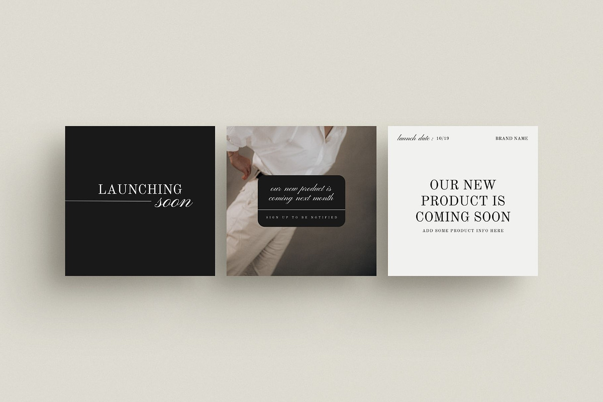Launch Graphics Instagram Templates, a Marketing Template by Blush Created (Photo 13 of 15)