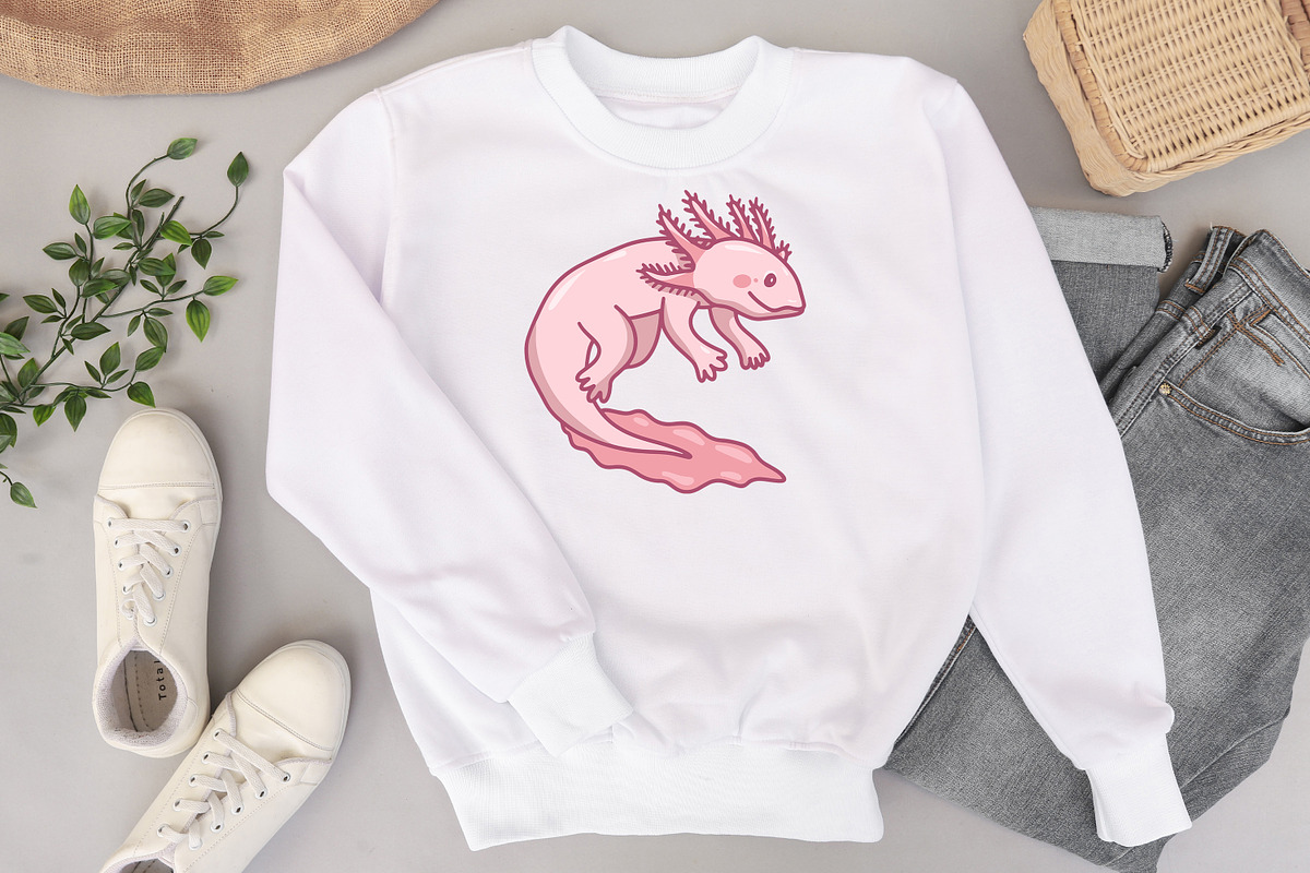 Axolotl svg dxf png, axolotl clipart, an Animal Illustration by Bila Vorona (Photo 4 of 7)