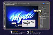 Mystic Blur Text Effects, a Layer Style Add-On by Andrew Skoch Design (Thumbnail 2 of 11)