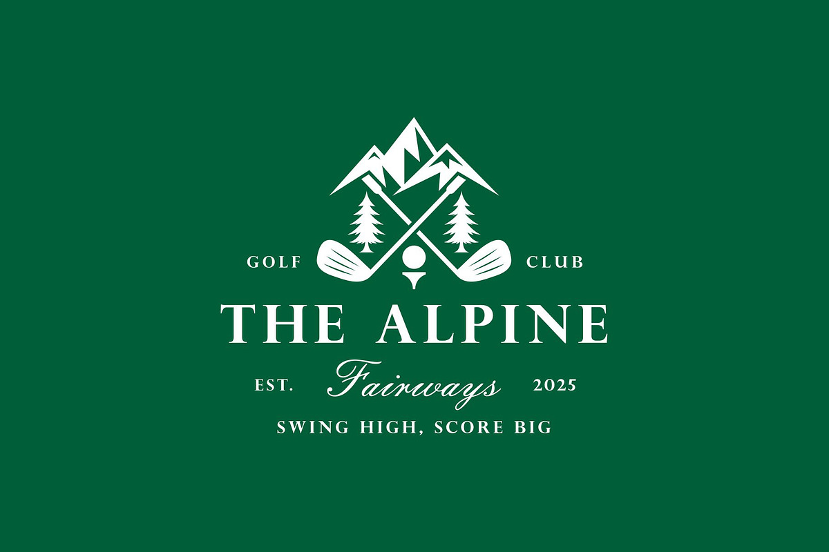 Mountain Golf Logo, a Branding & Logo Template by Buqancreative (Photo 3 of 3)