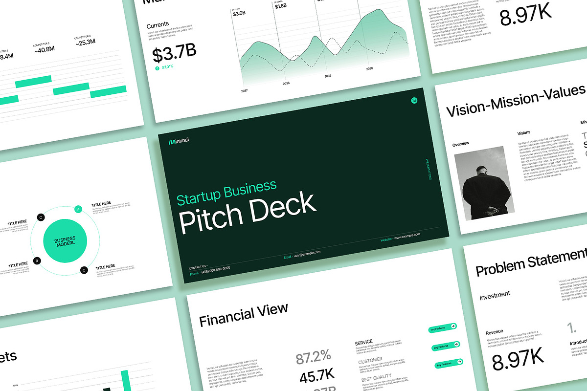 Startup Business Pitch Deck Template, a Presentation Template by Templeste (Photo 3 of 6)