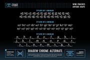 Shadow Chrome Typeface, a Serif Font by alit design (Thumbnail 10 of 17)